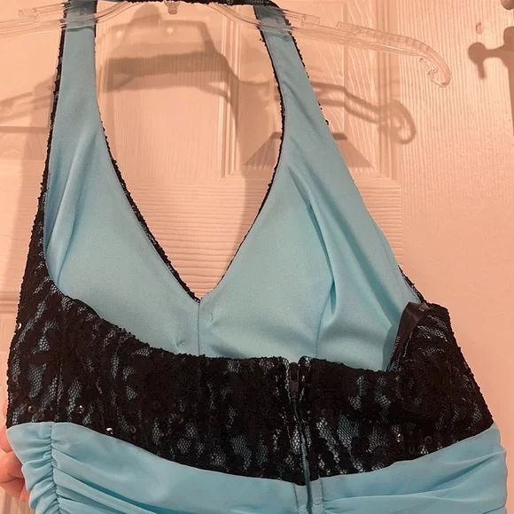 B. Darlin Juniors Halter Cocktail Dress - Picture 4 of 4